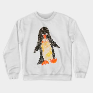 Spirograph Penguin: a Patterned Spirograph Collage Crewneck Sweatshirt